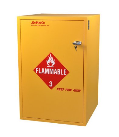 Fisher Scientific Flammable Safety Cabinet Bench Mounted Plywood 1 Shelf 2 Keyed / With Metal Lock - Each - 19139851-EA