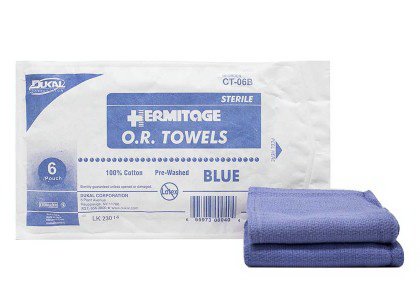 Dukal O.R. Towel Dukal™ 17 W X 26 L Inch White Sterile - Case of 80 - CT-04W-CS