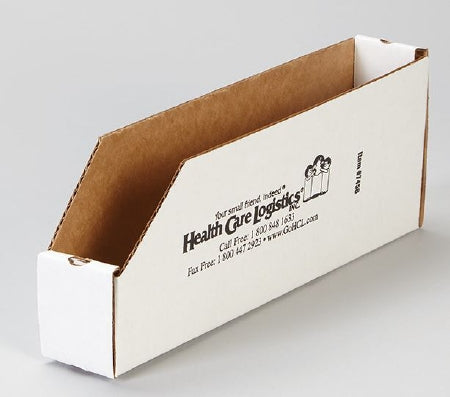 Health Care Logistics Shelf Caddy 2 X 4.5 X 12 Inch Cardboard - Pack of 50 - 7458-PK