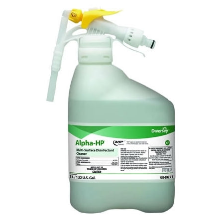 Lagasse Diversey™ Alpha-HP® Surface Disinfectant Cleaner Peroxide Based RTD® Dispensing System Liquid Concentrate 5 Liter Bottle Citrus Scent NonSterile - Each - DVO5549271-EA