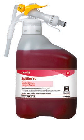 Lagasse Diversey™ Spitfire® SC Surface Cleaner Alcohol Based RTD® Dispensing System Liquid Concentrate 5 Liter Bottle Pine Scent NonSterile - Each - DVS95892546-EA
