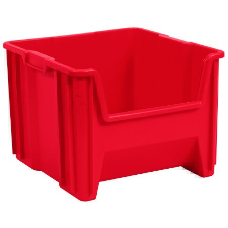 Akro-Mils Stackable Storage Bin Stak-N-Store Red Plastic 12-1/2 X 16-1/2 X 17-1/2 Inch - Case of 2 - 13018RED-CS