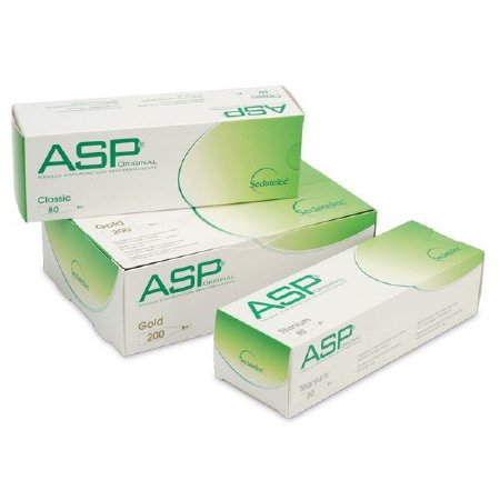 Lhasa OMS Ear Needle ASP® Gold Ear - Box of 80 - ASP.GOLD.80-BX