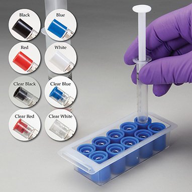 Health Care Logistics Syringe Tamper Evident Tip Cap White, Sterile - Box of 100 - 17360W-BX