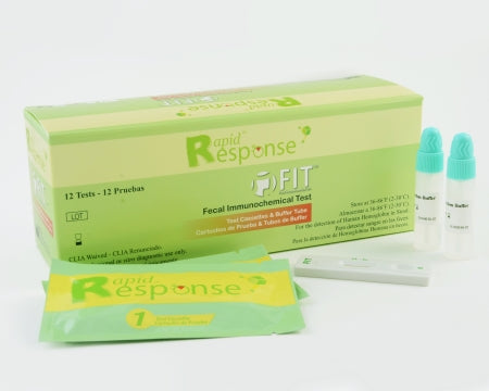BTNX Cancer Screening Test Kit Rapid Response™ Colorectal Cancer Screening Fecal Occult Blood Test (iFOB or FIT) Stool Sample 36 Tests CLIA Waived - Box of 36 - FOB-9C36-BX