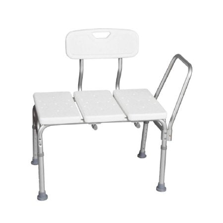 Apex-Carex Healthcare Classics Bath Transfer Bench Removable Arm Rail 17-1/2 to 23-1/2 Inch Seat Height 300 lbs. Weight Capacity - Case of 2 - FGB15577 0000-CS