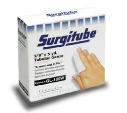 Gentell Tubular Retainer Dressing Surgitube® Cotton 1-1/8 Inch X 15 Yard Size 2A White Infant Leg / Bulky Finger NonSterile - Box of 100 - GL252A-BX