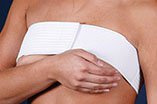 Medico International Single Strap Breast Band White - Each - T-830W-EA