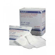 Gentell Nonwoven Sponge Dusoft 4 X 4 Inch 2 per Pack Sterile 4-Ply Square - Case of 1200 - 84144-CS
