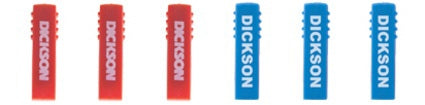 Dickson Company Authentic Pens 3 Red, 3 Blue - Box of 6 - P246-BX