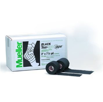 Mueller Sports Medicine Athletic Tape Mueller® Tear-Light® Black 2 Inch X 7-1/2 Yard Elastic Adhesive NonSterile - Case of 24 - 130642-CS