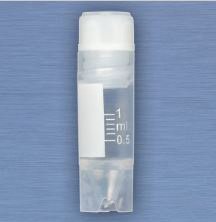 Globe Scientific Cryogenic Vial CryoClear™ Thermoplastic Elastomer 1 mL Screw Cap - Case of 500 - 3001-CS