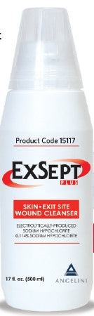 Angelini Pharma Inc Wound Cleanser ExSept Plus® 100 mL Pump Bottle NonSterile Antimicrobial - Case of 24 - 15104-CS
