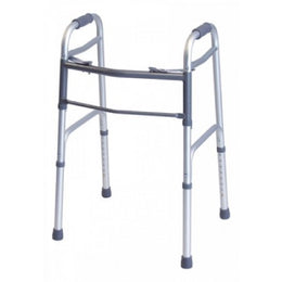 Graham-Field Dual Release Walker Adjustable Height Lumex® Everyday Aluminum Frame 300 lbs. Weight Capacity 32 to 38 Inch Height - Case of 4 - 716070A-4-CS