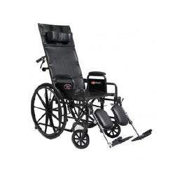Graham-Field Reclining Wheelchair Advantage® Full Length Arm Elevating Legrest Black Upholstery 20 Inch Seat Width Adult 300 lbs. Weight Capacity - Each - 3K010350-EA
