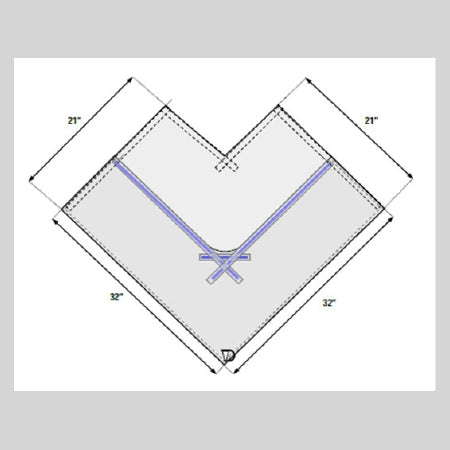 Welmed Surgical Drape Attachable Fluid Collection Pouch 32 W X 44 L Inch Sterile - Case of 40 - 1222-8666-CS