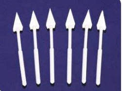 DeRoyal Surgical Eye Spear X-Ray Detectable Cellulose 10 Count Pack NonSterile - Case of 100 - 30-049NS-CS