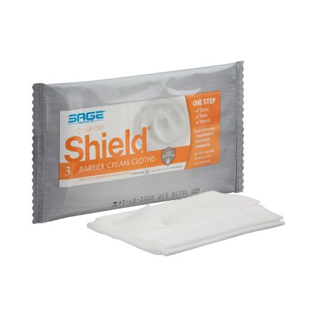 Sage Products Incontinence Care Wipe Comfort Shield® Soft Pack Dimethicone Unscented 3 Count - Case of 100 - 7502-CS