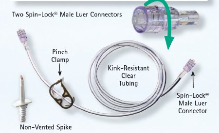 B. Braun Interventional SPIN-LOCK® Connection Set ACCEL™ - Case of 50 - 470190-CS