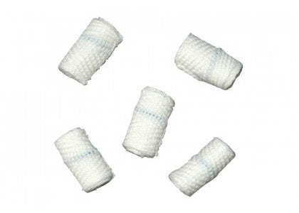 Dukal Surgical Peanut Sponge X-Ray Detectable Cotton 3/8 Inch Diameter 5 Count Foam Count Holder Sterile - Case of 200 - 61401-P-CS