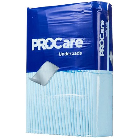 First Quality Disposable Underpad ProCare™ 21 X 36 Inch Fluff Light Absorbency - Case of 120 - CRF-120-CS