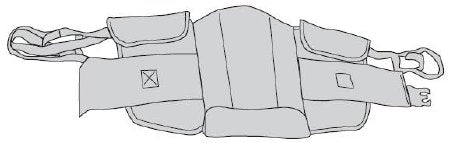 Drive Medical Stand Assist Sling 2 Point Buttock Strap 400 lbs. Weight Capacity - Each - 13263H-EA
