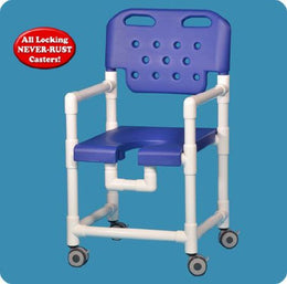 IPU Shower Chair With Backrest - Each - ELT817 B-EA