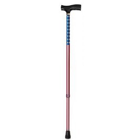Apex-Carex Healthcare T-Handle Cane Carex® Aluminum 31 to 40 Inch Height US Flag Print - Case of 2 - FGA52900 0000-CS