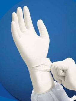 Kimberly Clark Cleanroom Glove Kimtech Pure® G3 Size 10 Nitrile White 12 Inch Beaded Cuff Sterile Pair - Bag of 20 - 56887-BG