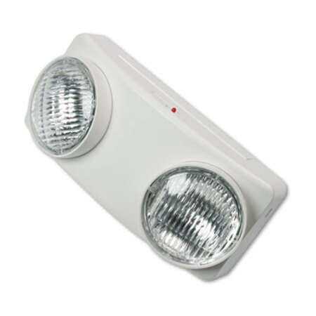 Tatco Swivel Head Twin Beam Emergency Lighting Unit, 12.75w x 4d x 5.5"h, White - Each - TCO-70012-EA
