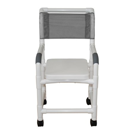 MJM International Shower Chair MJM International PVC Frame Mesh Backrest 250 lbs. Weight Capacity - Each - 118-3TW-SSC-EA