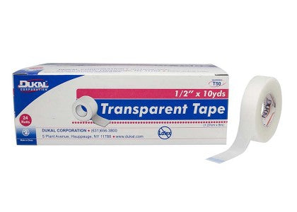 Dukal Medical Tape Dukal™ Transparent 1 Inch X 10 Yard LLDPE NonSterile - Case of 144 - T110-CS