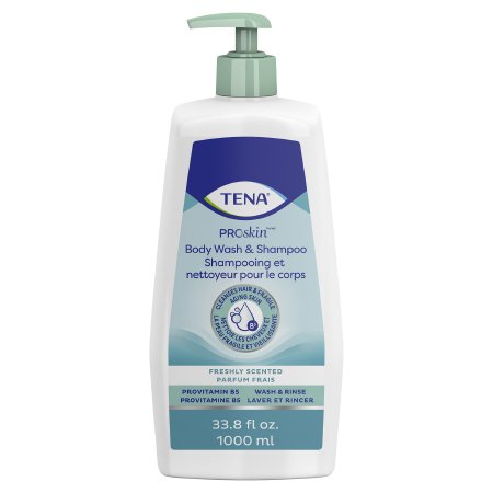 Essity HMS North America Inc Shampoo and Body Wash TENA® ProSkin™ 33.8 oz. Pump Bottle Unscented - Case of 8 - 64343-CS