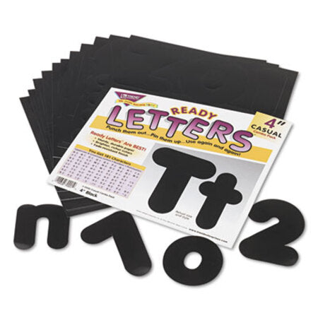 TREND® Ready Letters Casual Combo Set, Black, 4"h, 182/Set - ST/1 - TEP-T79901-ST