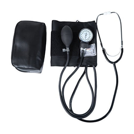 Mabis Healthcare Reusable Aneroid / Stethoscope Set Mabis® 33 to 43 cm Large Adult Cuff Single Head General Exam Stethoscope Pocket Aneroid - Each - 04-174-026-EA