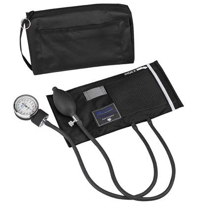 Mabis Healthcare Aneroid Sphygmomanometer Unit Mabis® MatchMates® Adult Nylon 28 - 42 cm Pocket Aneroid - Each - 01-160-021-EA