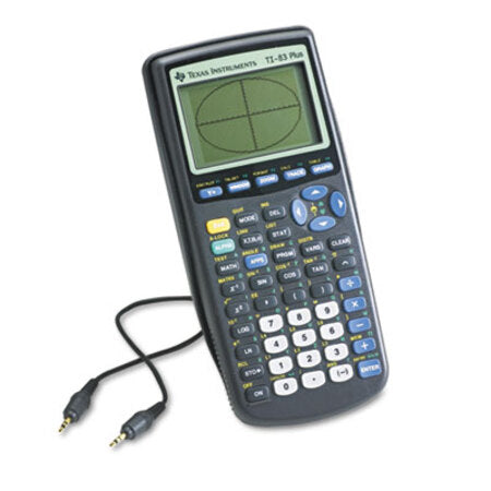 Texas Instruments TI-83Plus Programmable Graphing Calculator, 10-Digit LCD - Each - TEX-TI83PLUS-EA