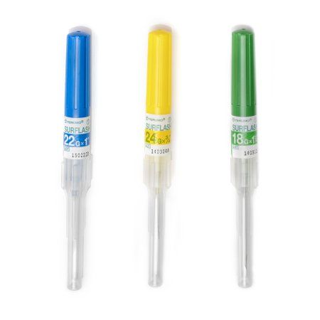 Terumo Medical Peripheral IV Catheter SurFlash® 20 Gauge 1.25 Inch Without Safety - Case of 200 - SRFF2032-CS