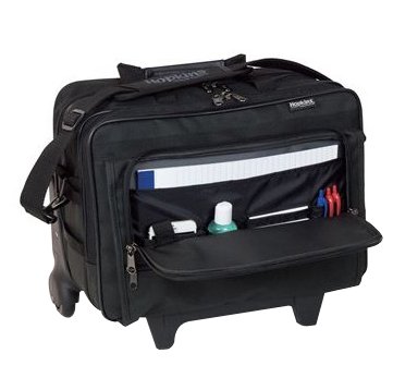 Hopkins Medical Products Rolling Executive Bag Classic Black 600D Waterproof Material 9 X 12 X 16 Inch - Each - 537320-EA