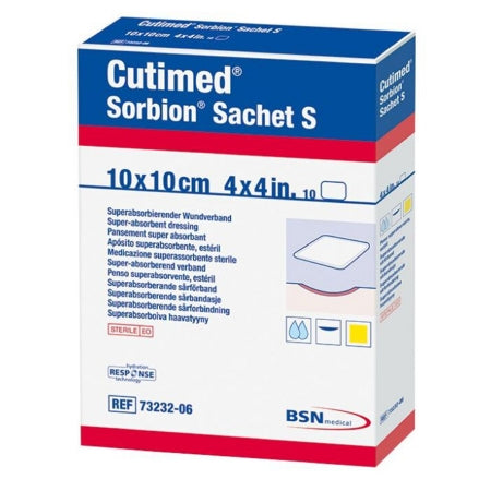 BSN Medical Wound Dressing Cutimed® Sorbion® Sachet S 4 X 4 Inch Square - Each - 7323206-EA