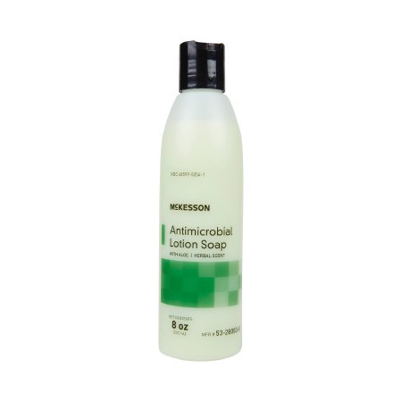 McKesson Antimicrobial Soap McKesson Lotion 8 oz. Bottle Herbal Scent - Case of 48 - 53-28083-8-CS