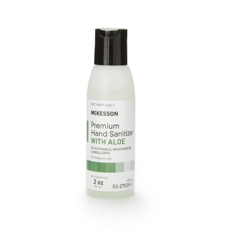 McKesson Hand Sanitizer with Aloe McKesson Premium 2 oz. Ethyl Alcohol Gel Bottle - Case of 48 - 53-27039-2-CS