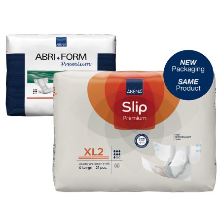 Abena North America Unisex Adult Incontinence Brief Abri-Form™ Premium XL2 X-Large Disposable Heavy Absorbency - Bag of 20 - 43069-BG