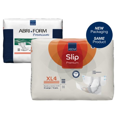 Abena North America Unisex Adult Incontinence Brief Abri-Form™ Premium XL4 X-Large Disposable Heavy Absorbency - Case of 48 - 43071-CS