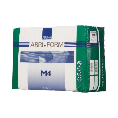 Abena North America Unisex Adult Incontinence Brief Abri-Form™ Comfort M4 Medium Disposable Heavy Absorbency - Case of 42 - 4163-CS