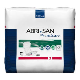 Abena North America Bladder Control Pad Abri-San™ Premium 13 Inch Length Moderate Absorbency Fluff / Polymer Core Level 3 - Case of 168 - 9266-CS