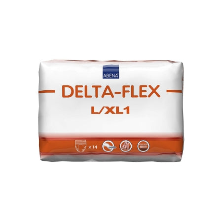 Abena North America Unisex Adult Absorbent Underwear Abena® Delta-Flex XL1 Pull On with Tear Away Seams Large / X-Large Disposable Moderate Absorbency - Case of 56 - 308893-CS