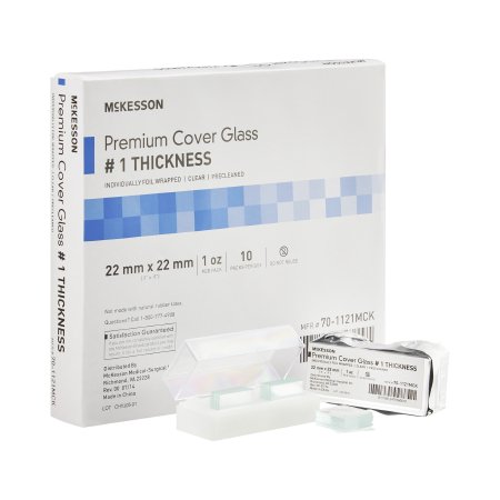 McKesson Cover Glass McKesson Square No. 1 Thickness 22 X 22 mm - Pack of 1 - 70-1121MCK-PK