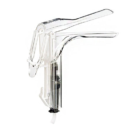 Welch Allyn Vaginal Speculum KleenSpec® 590 Series Premium Pederson NonSterile Office Grade Acrylic Small Double Blade Duckbill Disposable Built-In Light Source - Box of 24 - 59000-LED-BX