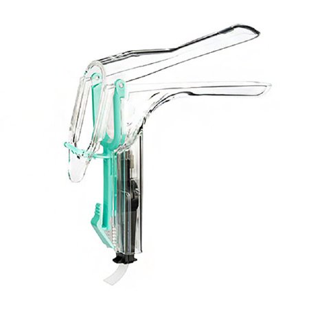 Welch Allyn Vaginal Speculum KleenSpec® 590 Series Premium Pederson NonSterile Office Grade Acrylic Medium Double Blade Duckbill Disposable Built-In Light Source - Box of 24 - 59001-LED-BX